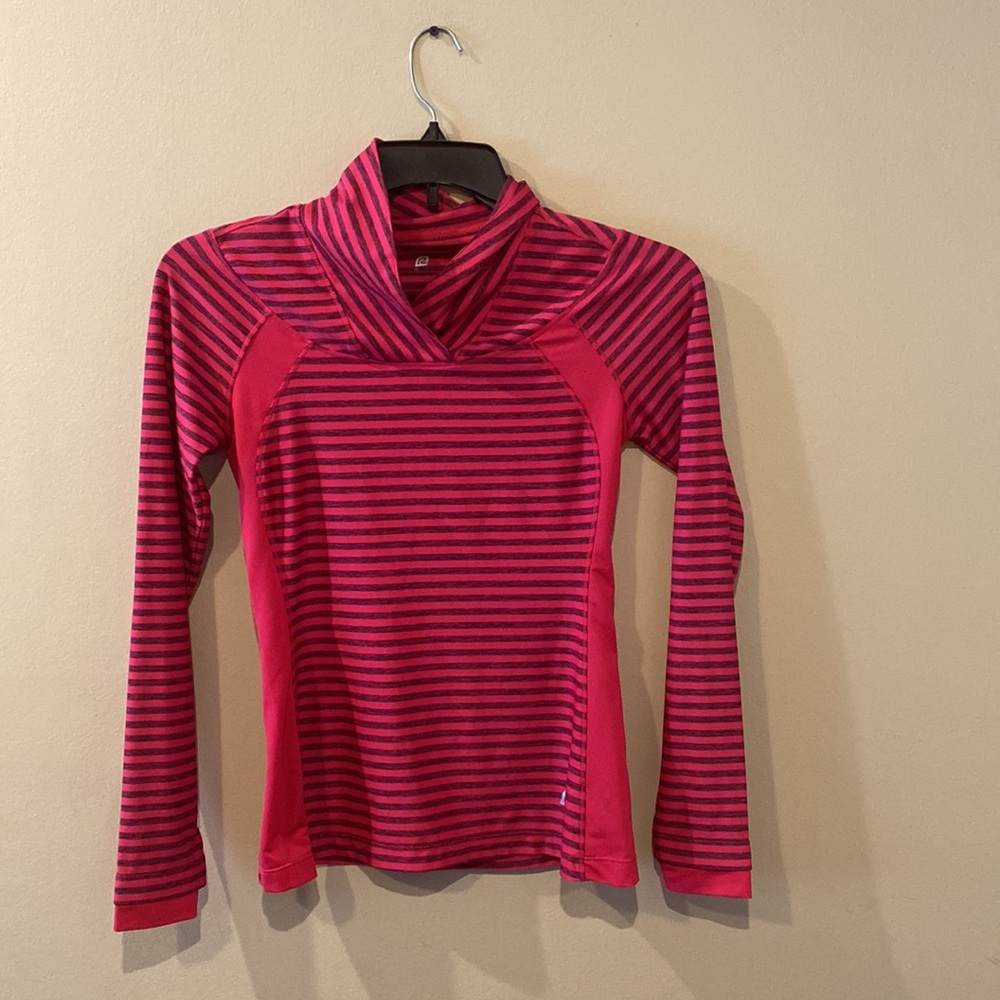 Road Runner Sport Women's Long Sleeve Striped Athletic Top sz Small